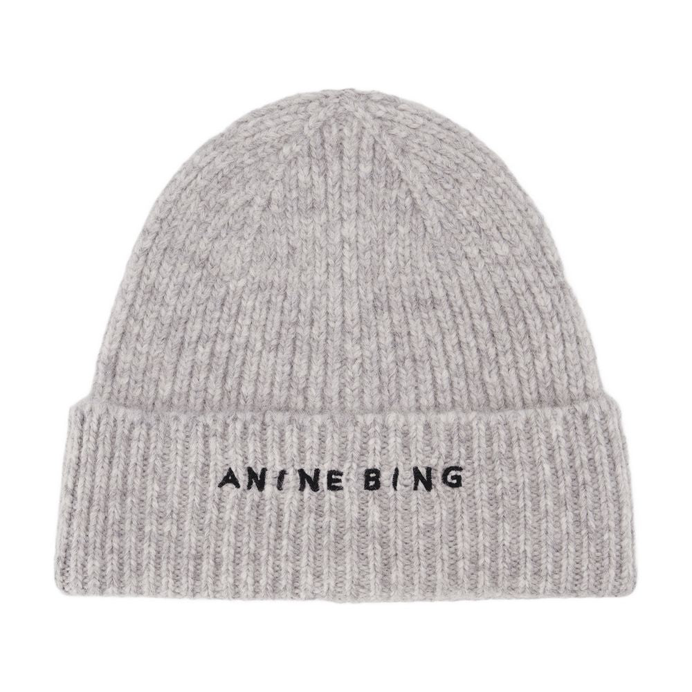 Anine Bing A-12-10621-CHR1 Beanie — Gray, view 2