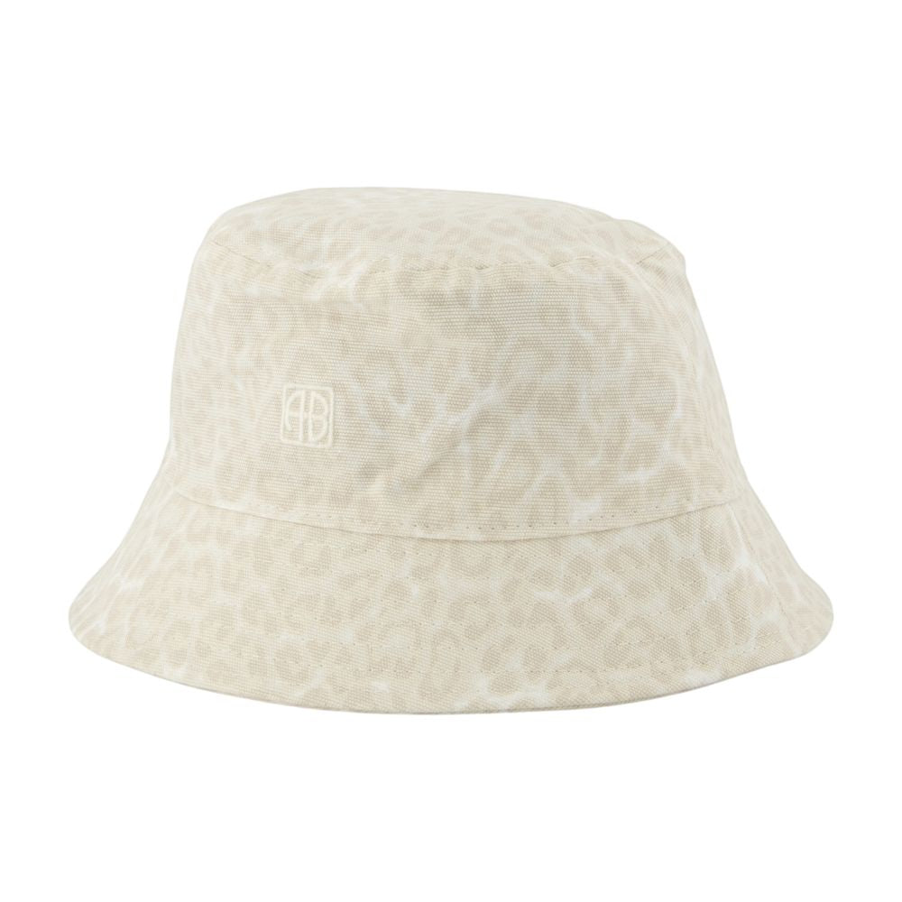 Anine Bing A-12-12106-MTL20 Cotton Bucket Hat — Beige by Anine Bing