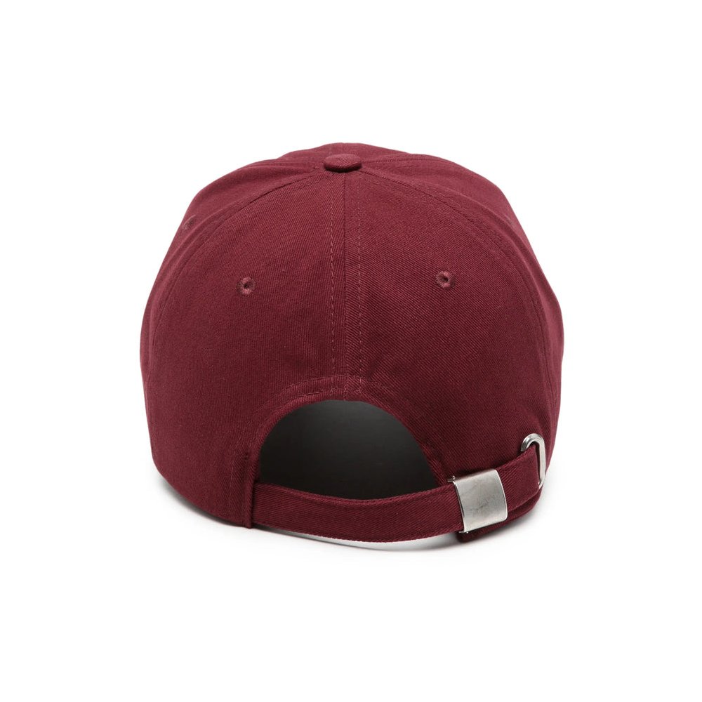 Anine Bing A-12-12678 Embroidered Logo Baseball Cap — Red, view 2