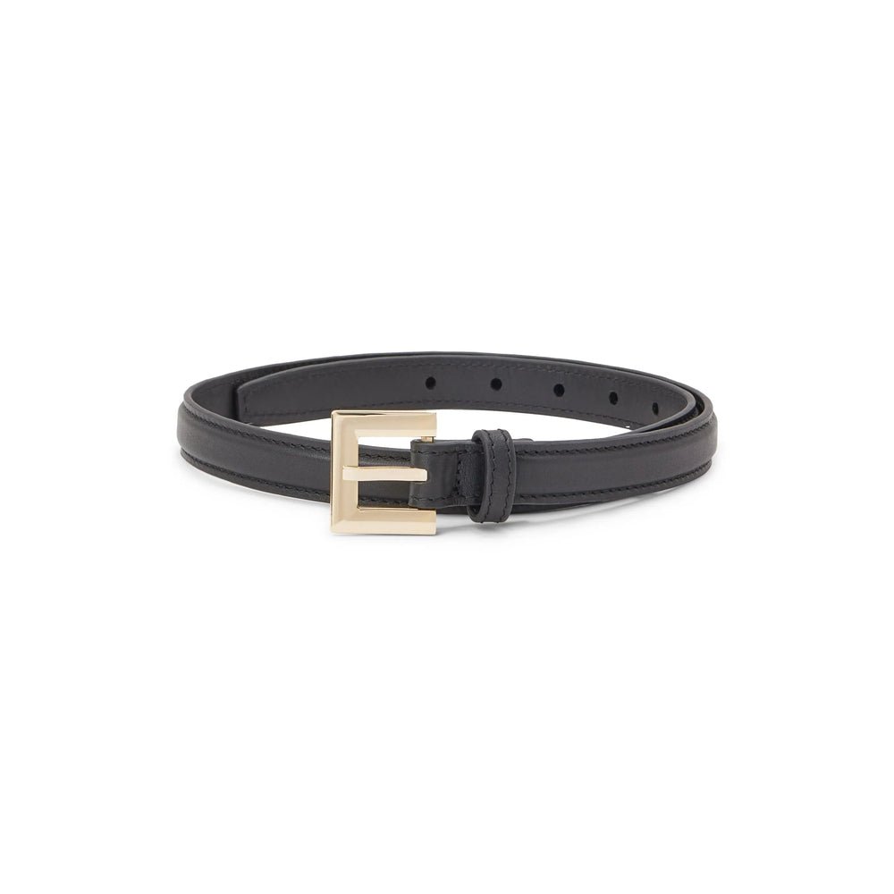 Anine Bing Calf Leather Belt — Black by Anine Bing