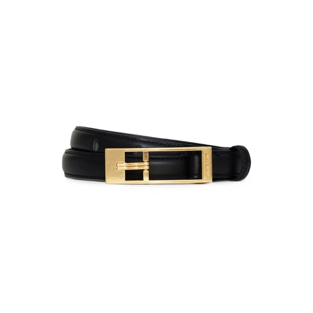 Anine Bing Smooth Calf Leather Belt — Black by Anine Bing