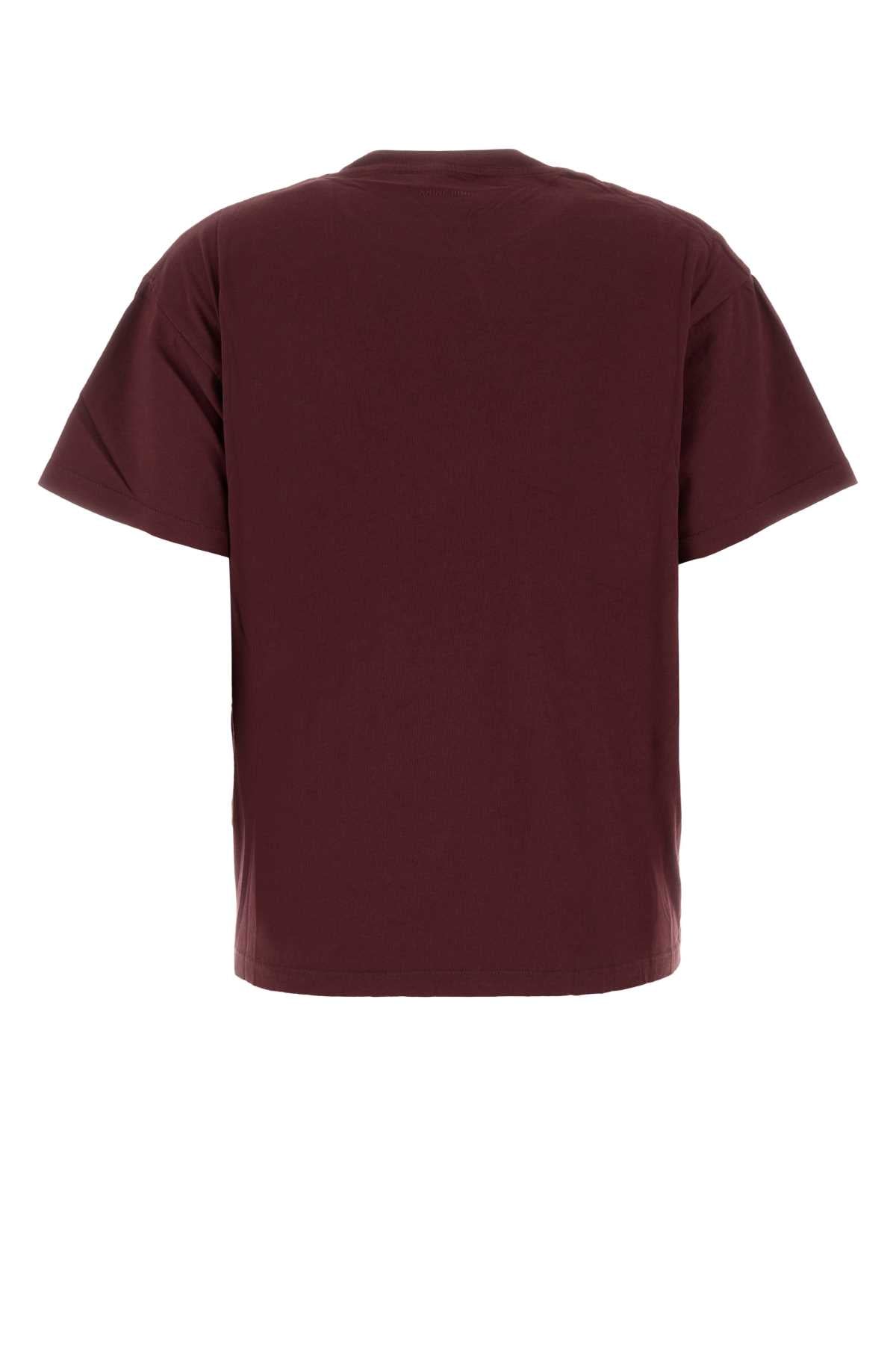 Anine Bing The Cade T-Shirt — Burgundy, view 2