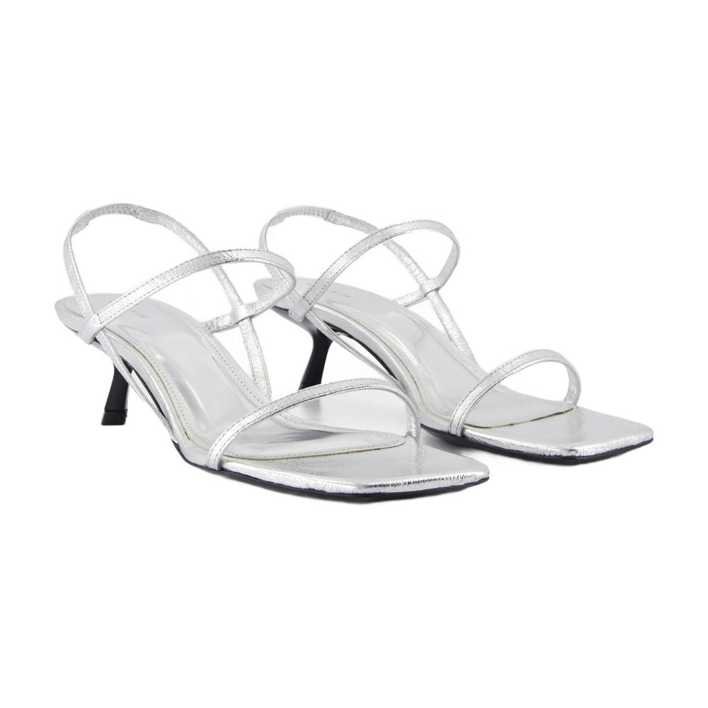 Anine Bing Hilda Pump — Silver, view 3