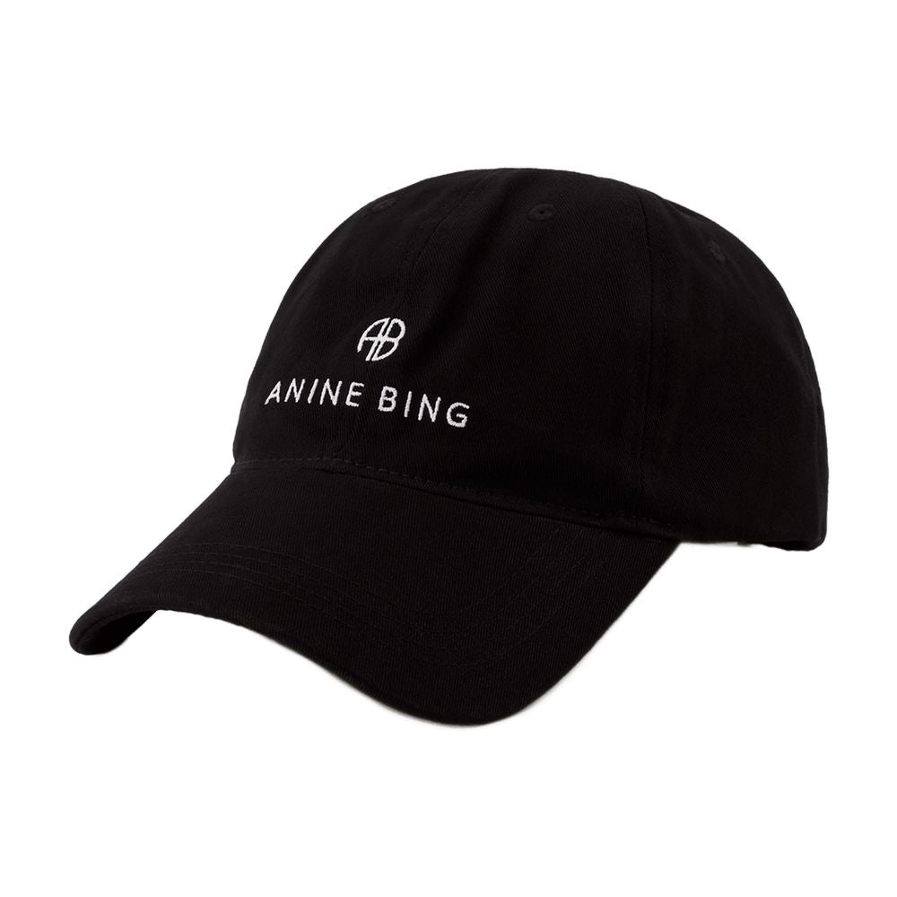 Anine Bing S-12-9084-000 Cotton Baseball Cap — Black, view 2
