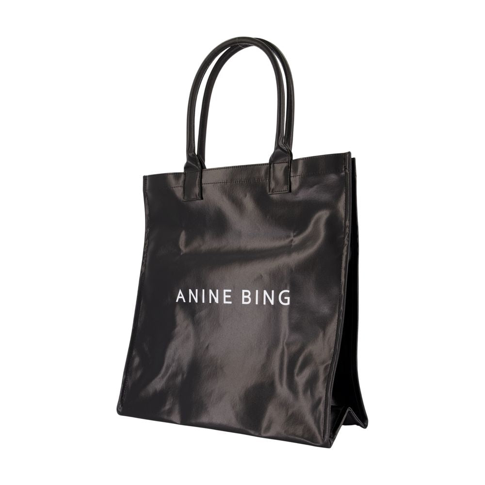 Anine Bing Tote Bag — Black, view 2