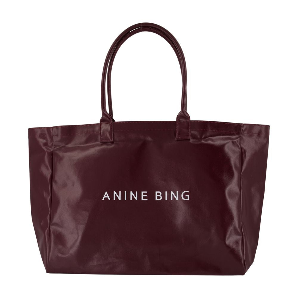 Anine Bing Leo Tote Bag — Burgundy by Anine Bing