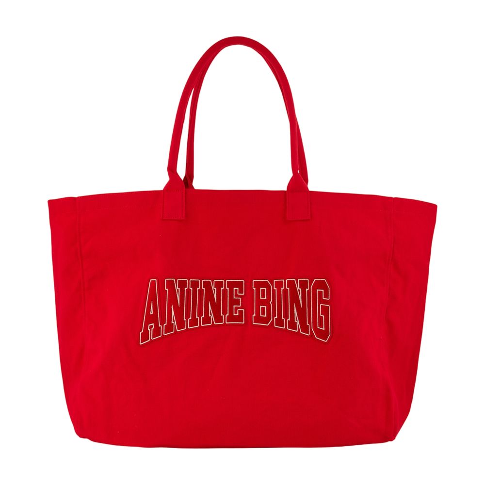 Anine Bing Leo Shopper Tote Bag — Red by Anine Bing