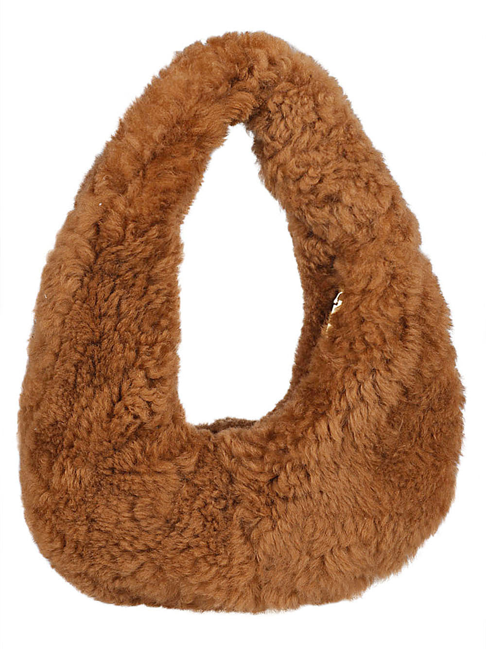 Anita Bilardi Faux Fur Shoulder Bag — Camel, view 2