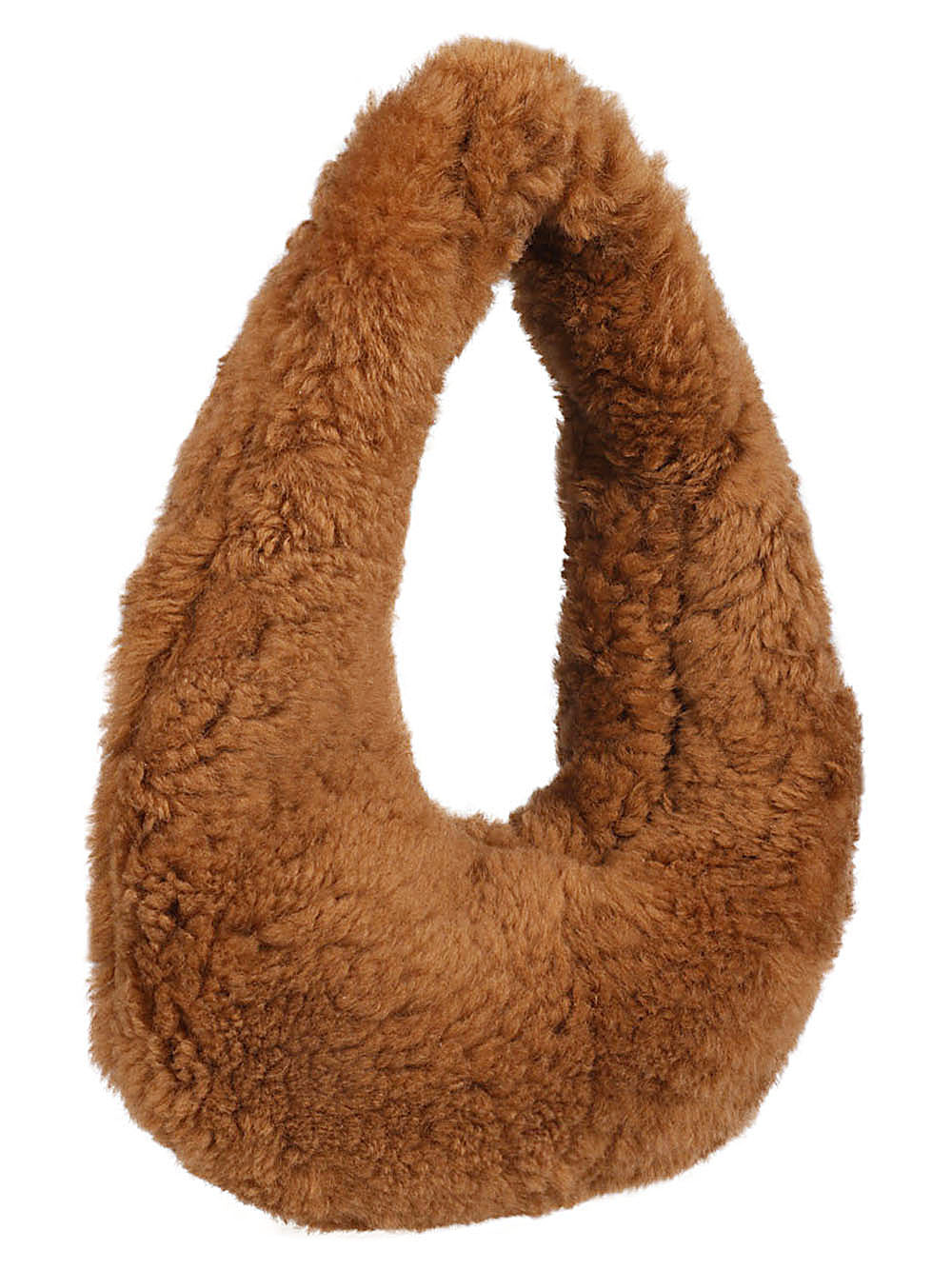 Anita Bilardi Faux Fur Shoulder Bag — Camel, view 3
