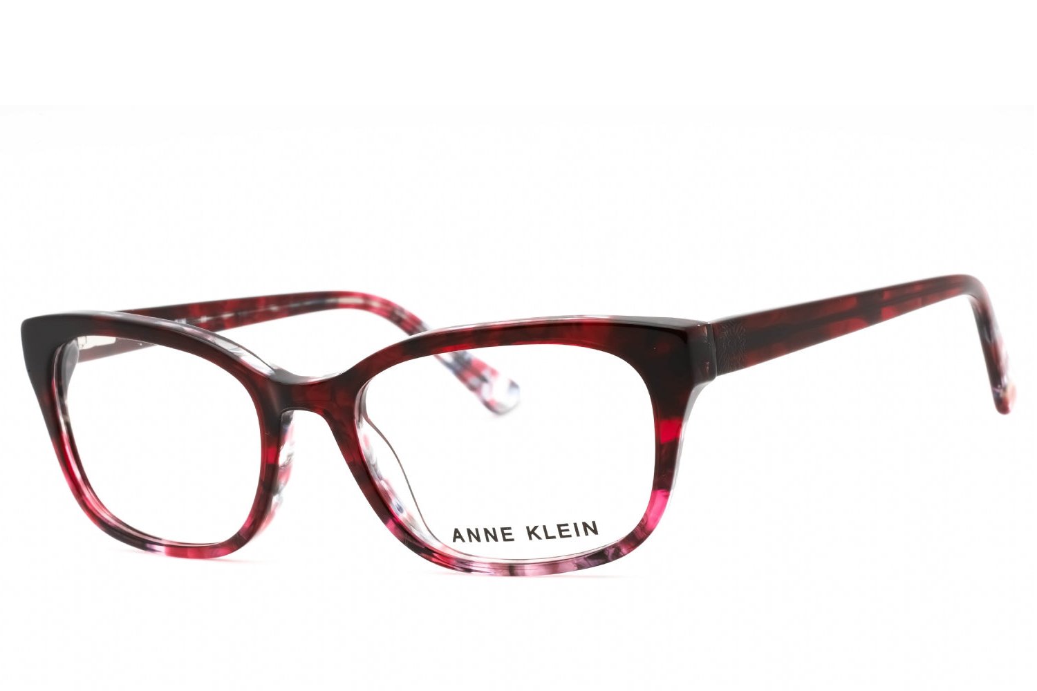 Anne Klein AK5076 Rectangular Cat-Eye Eyeglasses — Burgundy by Anne Klein