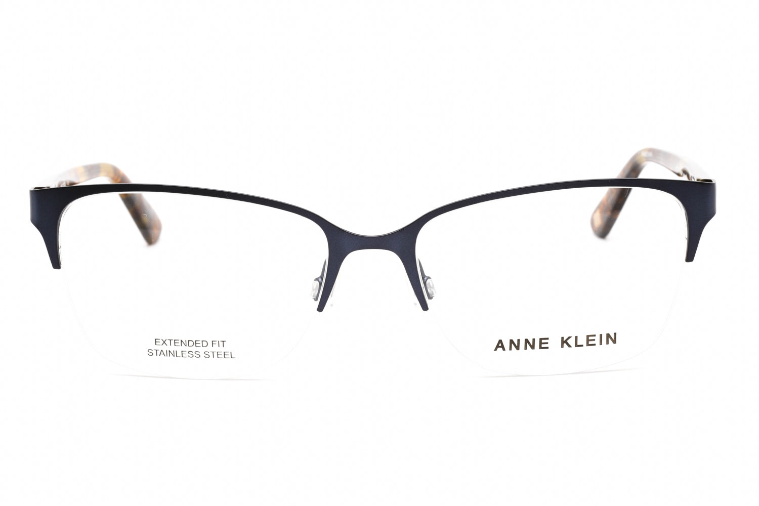Anne Klein AK5083 Metal Rectangular Eyeglasses — Navy, view 2