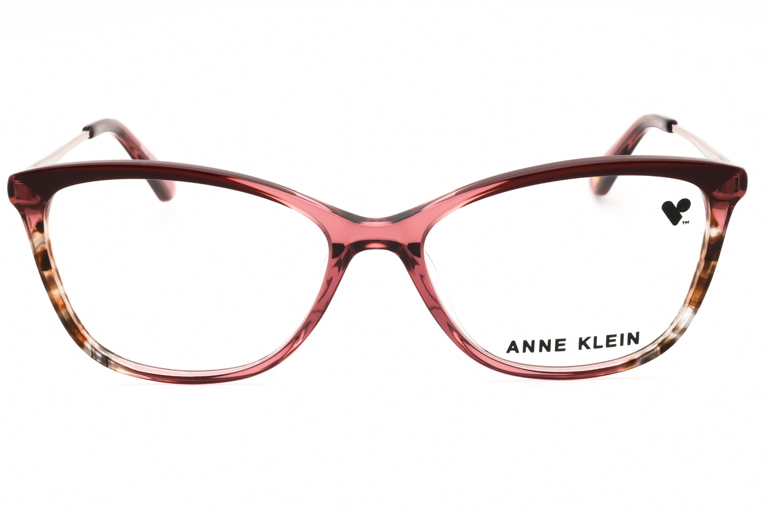 Anne Klein AK5090 Rectangular Acetate Eyeglasses — Pink, view 2