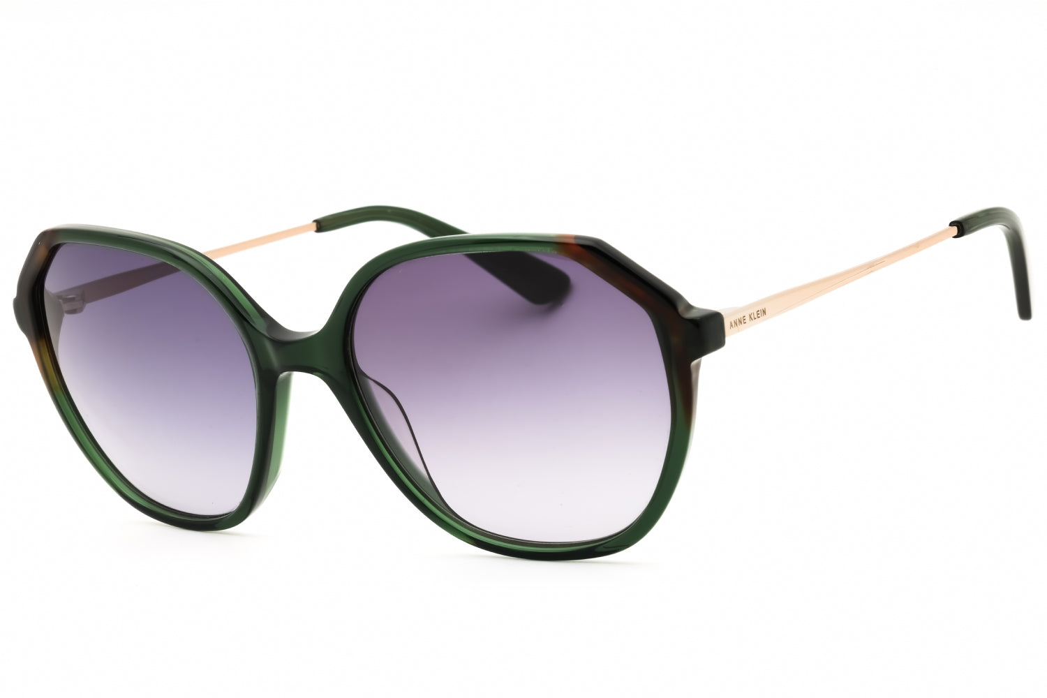 Anne Klein AK7075 Gradient Lens Sunglasses — Green by Anne Klein