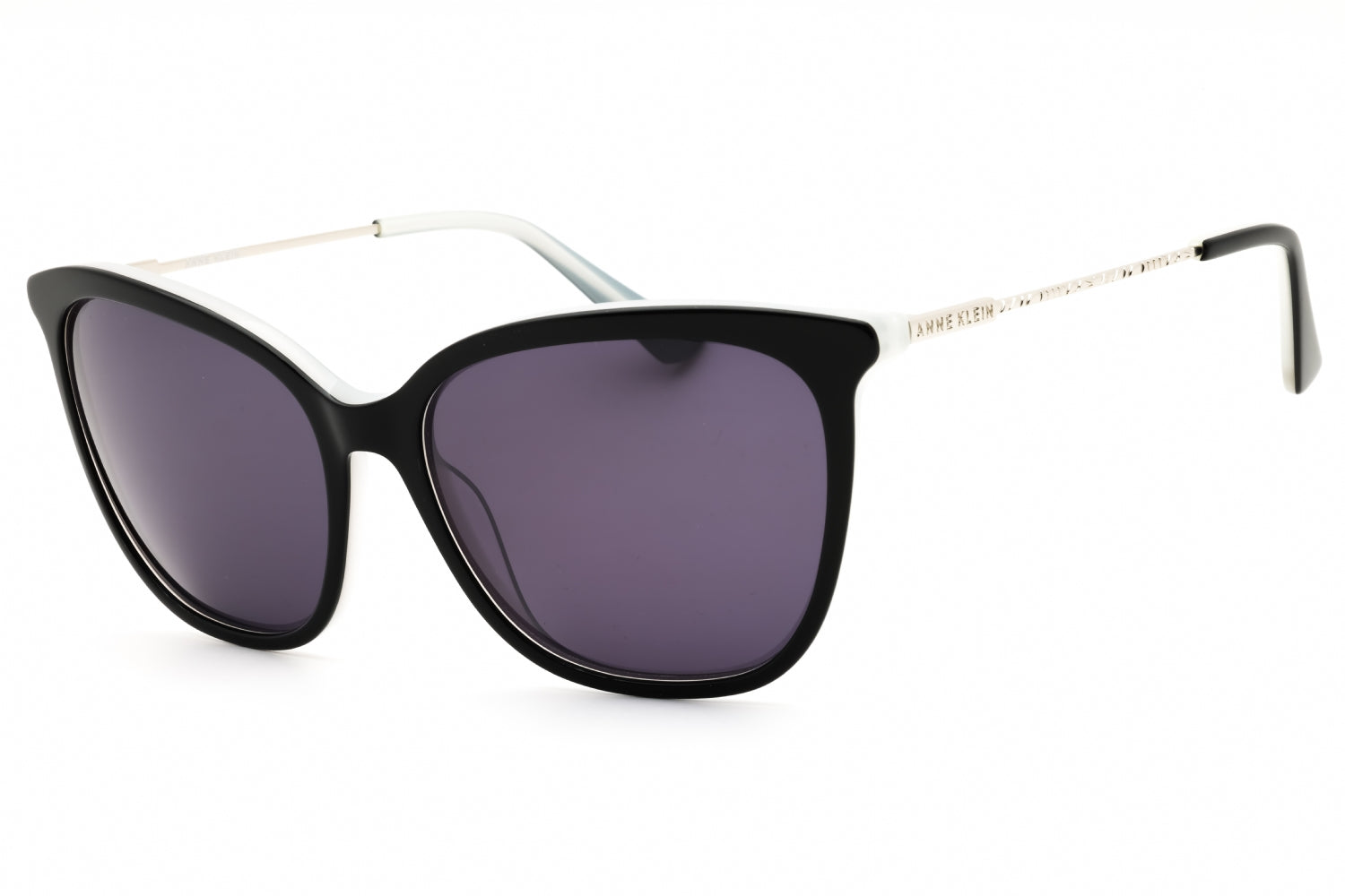 Anne Klein AK7083 Cat-Eye Acetate Sunglasses — Black by Anne Klein