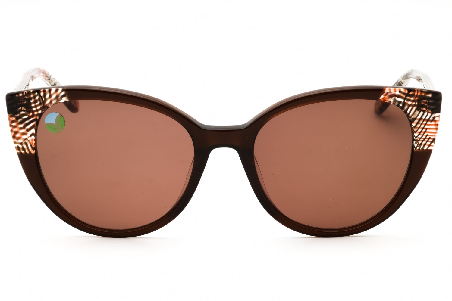 Anne Klein AK7099 Cat-Eye Acetate Sunglasses — Brown, view 2