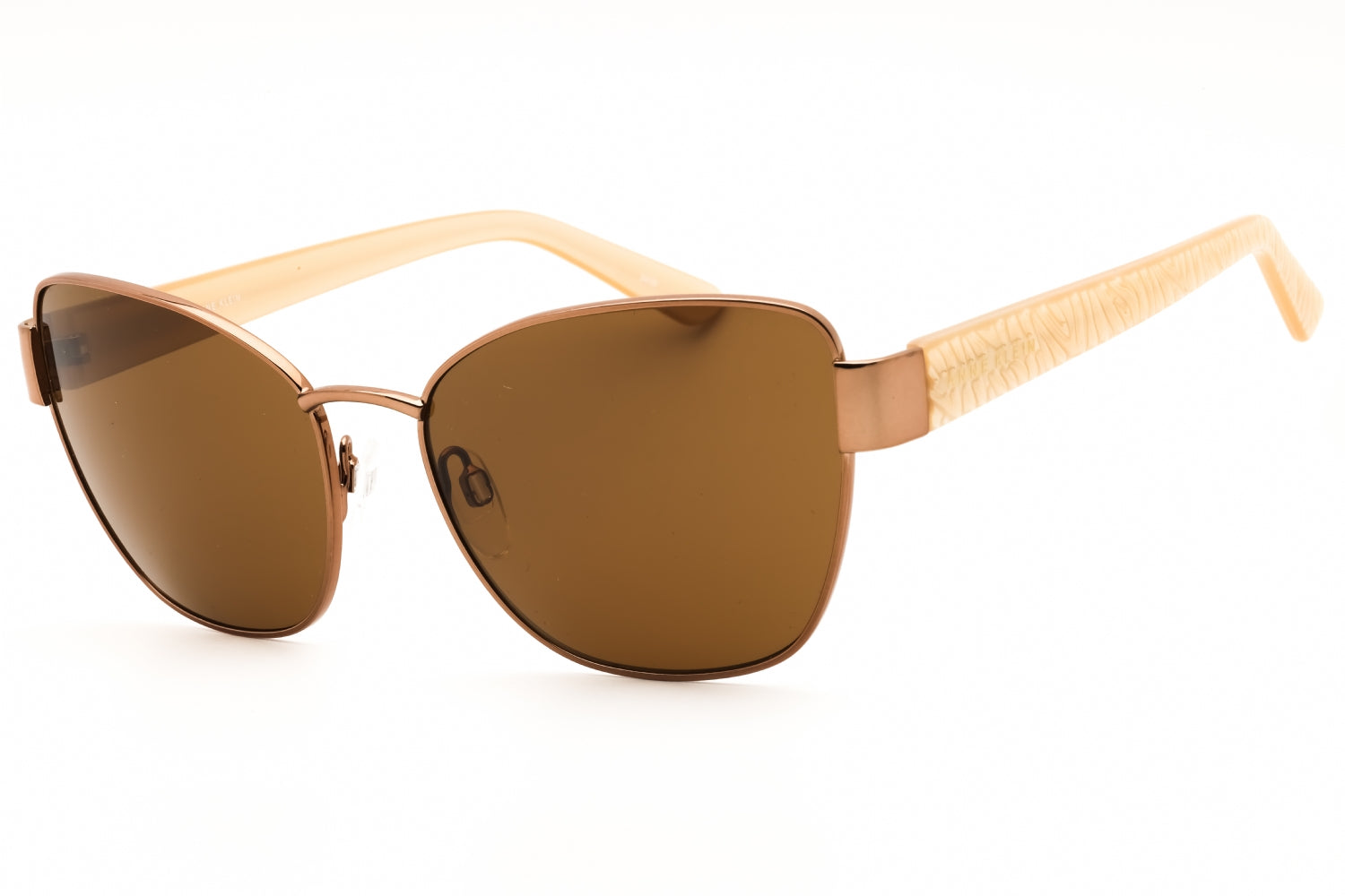 Anne Klein AK7101 Metal Frame Sunglasses — Rose Gold by Anne Klein