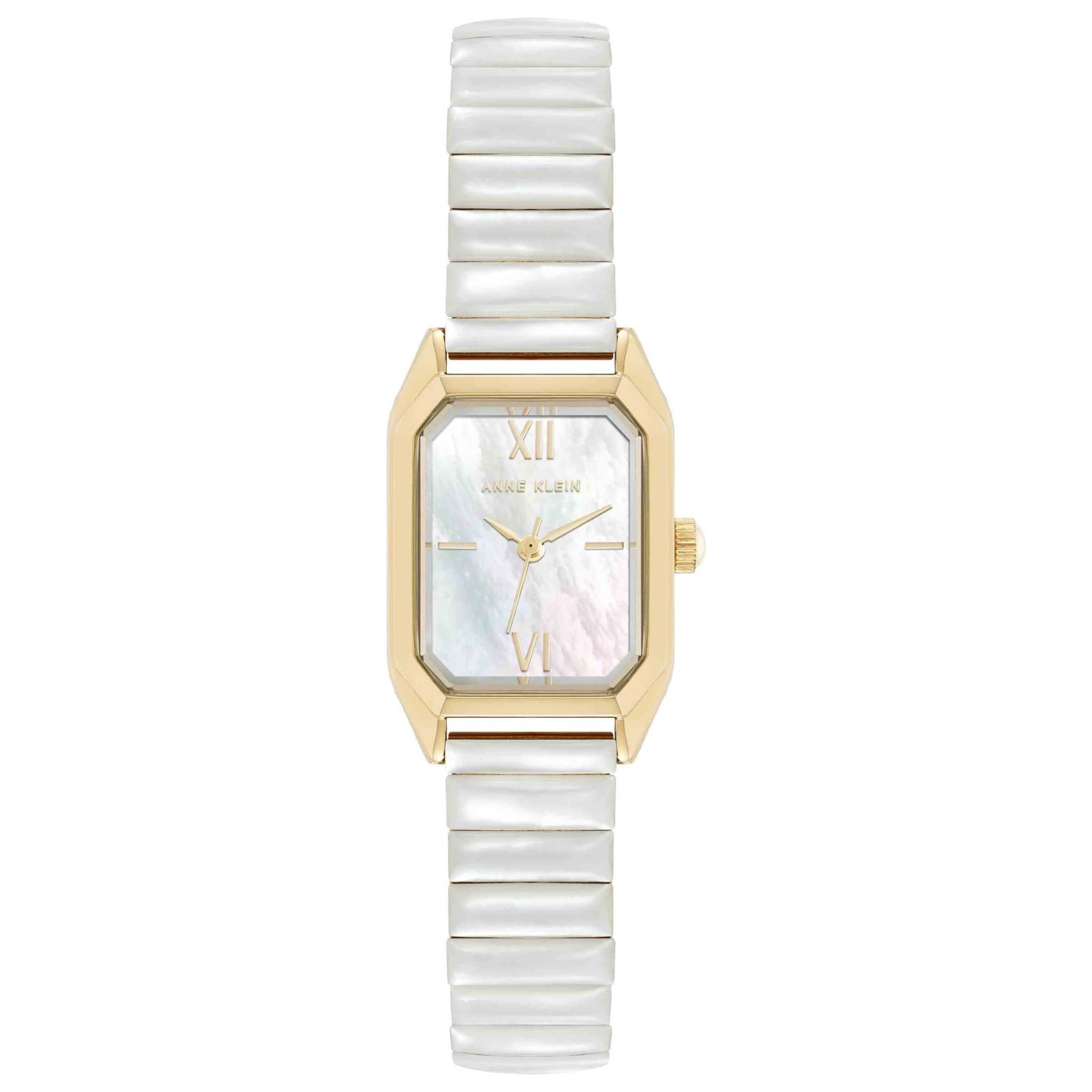 Anne Klein Mother-of-Pearl Dial Watch — Gold by Anne Klein