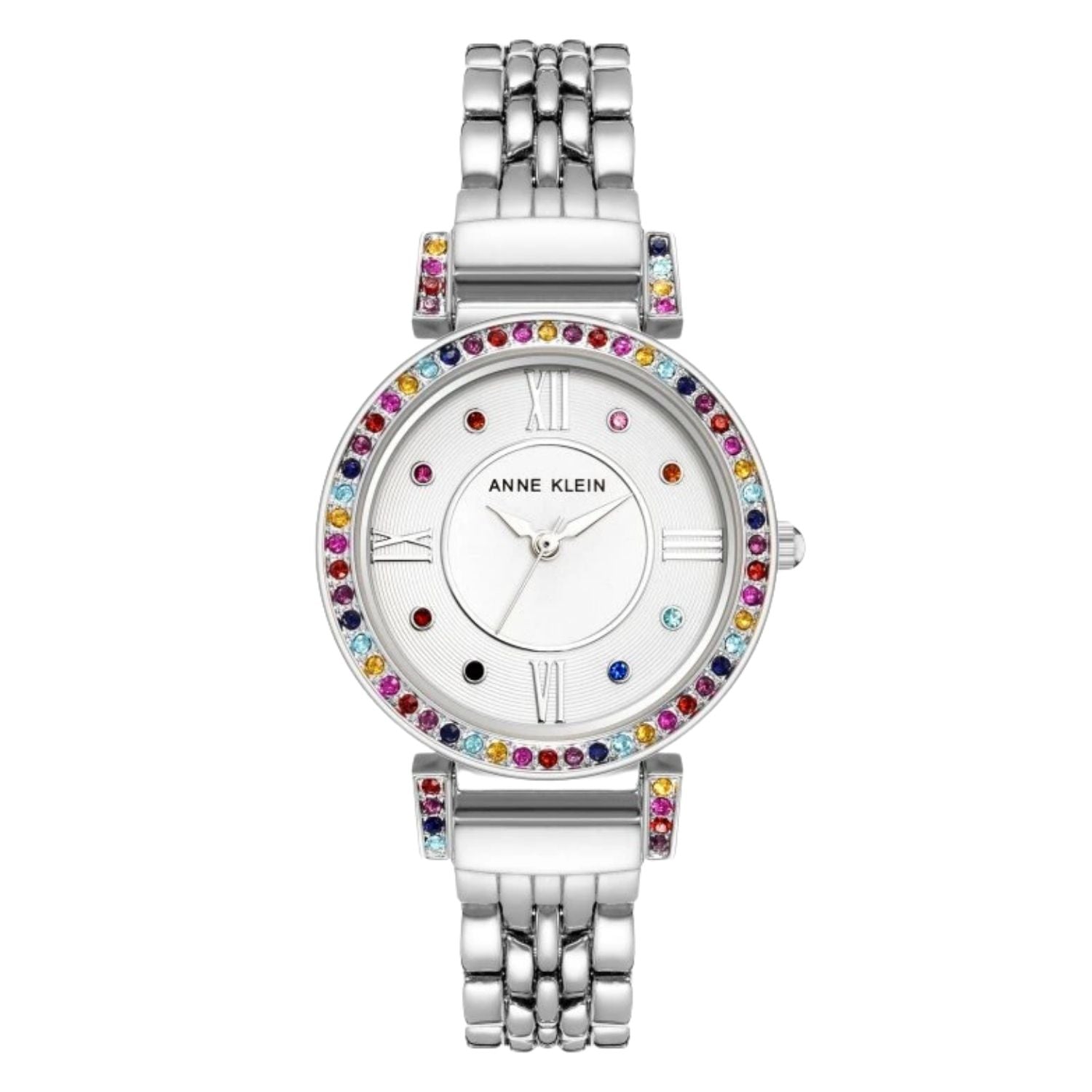 Anne Klein Crystal-Accented Watch — White by Anne Klein