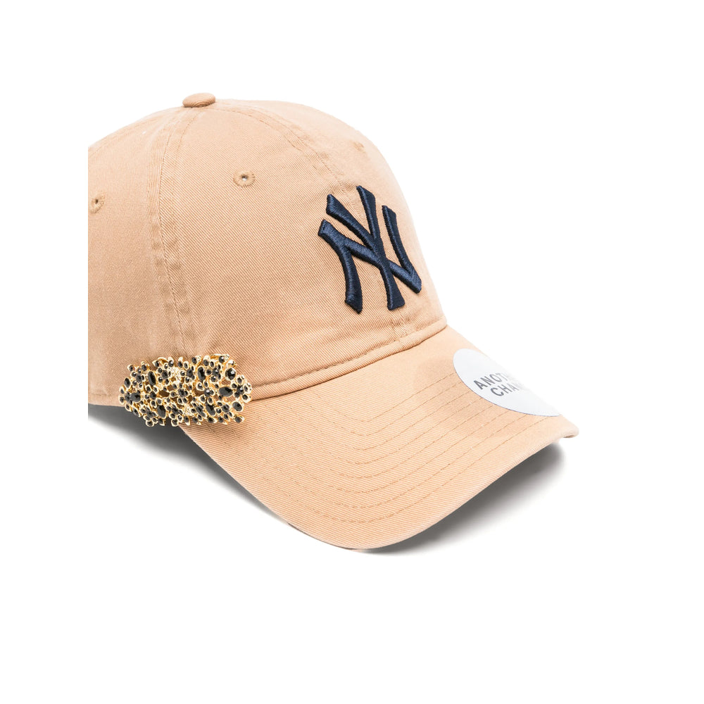 Another Chance CAP Logo-Embroidered Baseball Cap — Beige, view 3