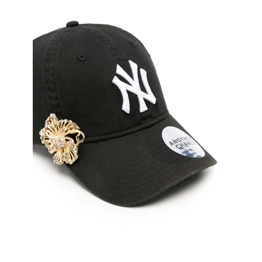 Another Chance CAP Logo-Embroidered Baseball Cap — Black, view 2