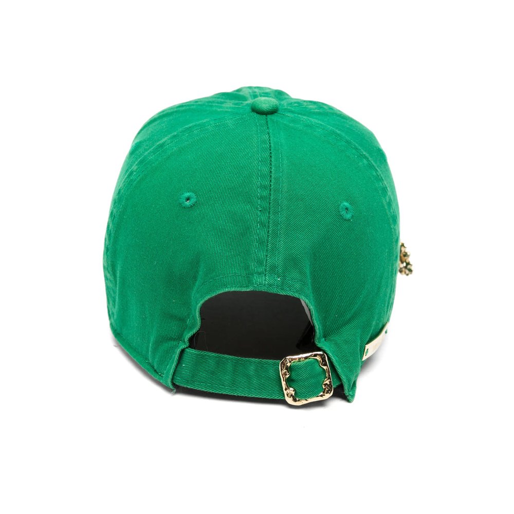 Another Chance CAP NY Embroidered Baseball Cap — Green, view 2