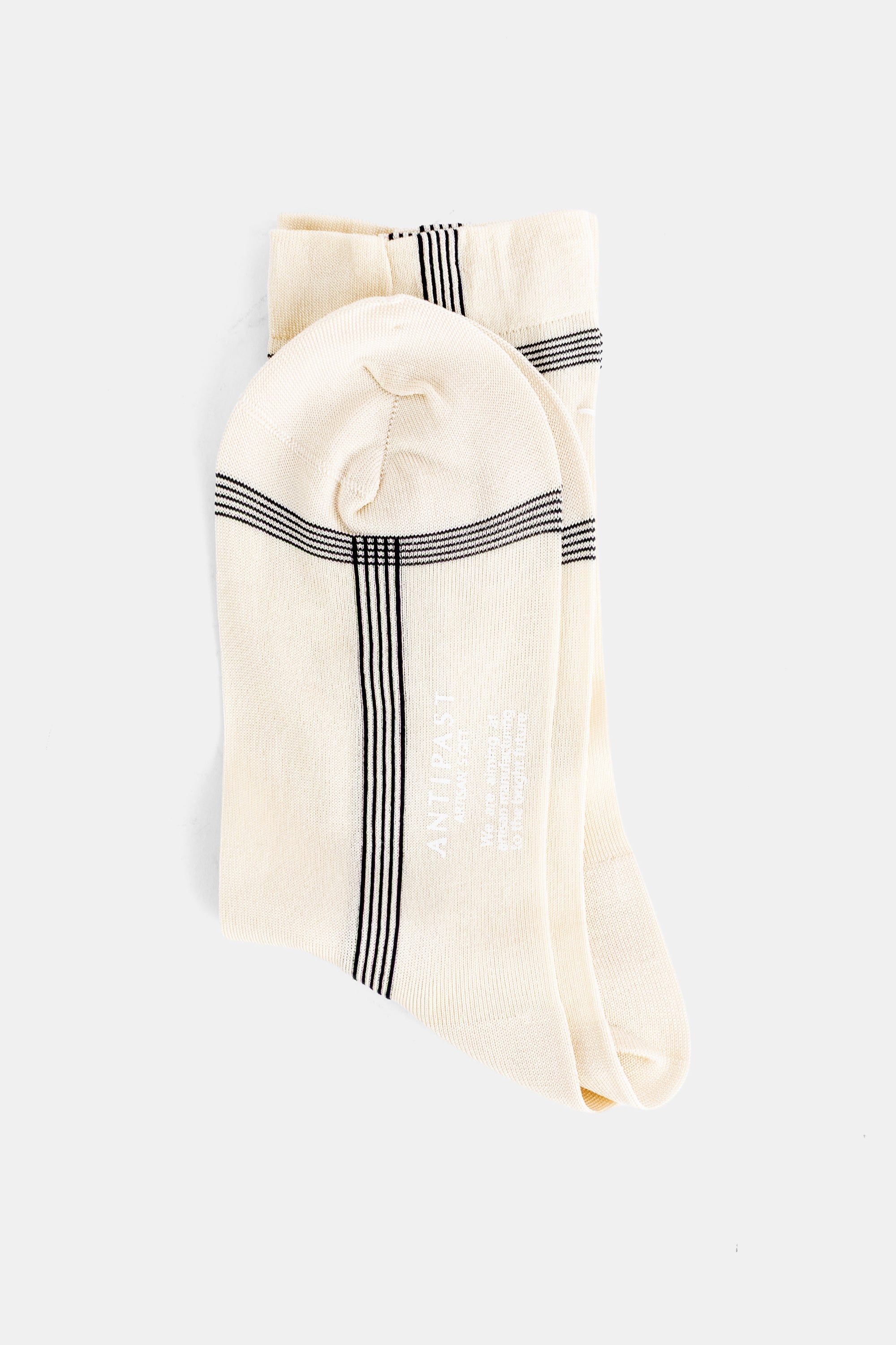 Antipast Striped Socks — Beige, view 2