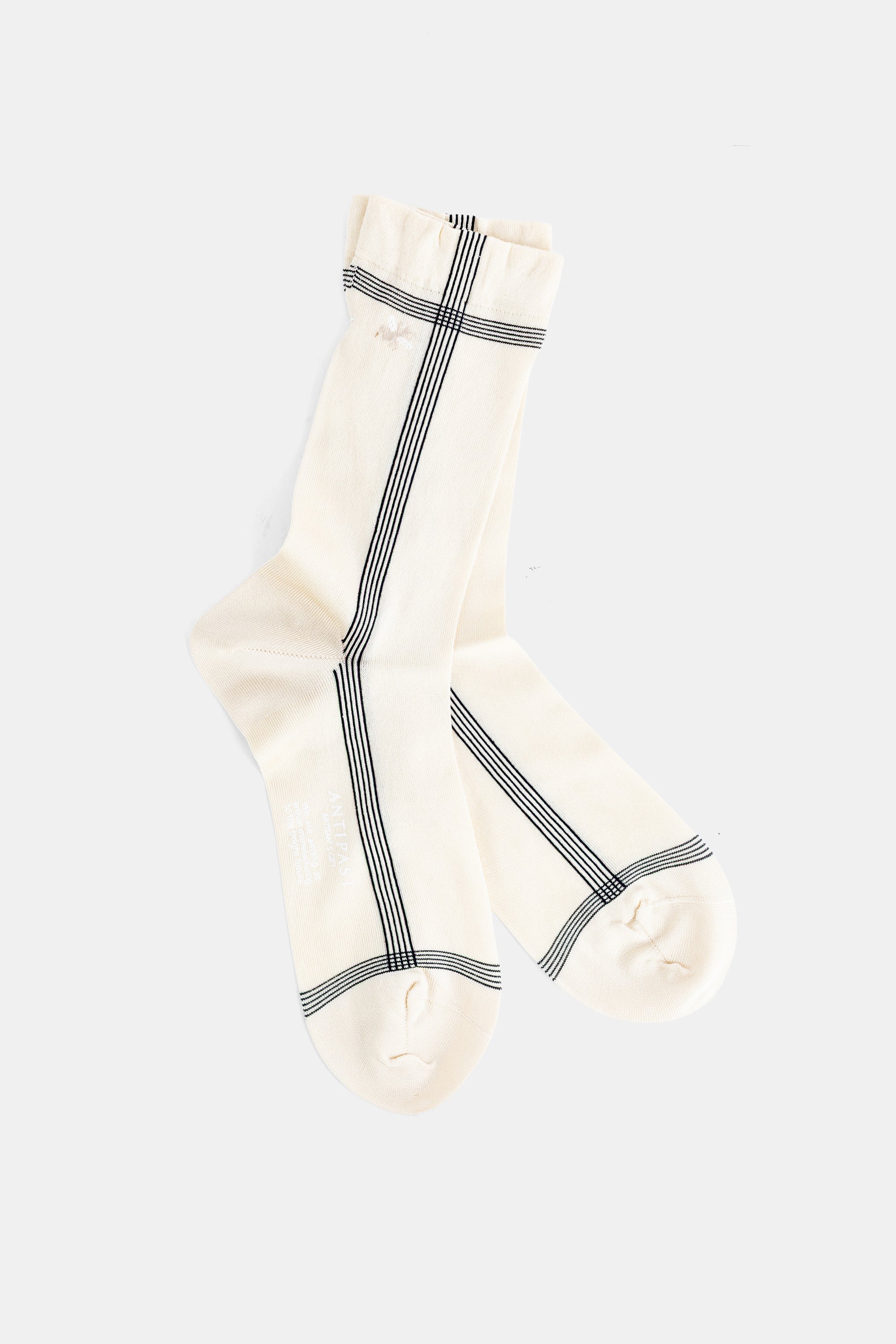 Antipast Striped Socks — Beige, view 3