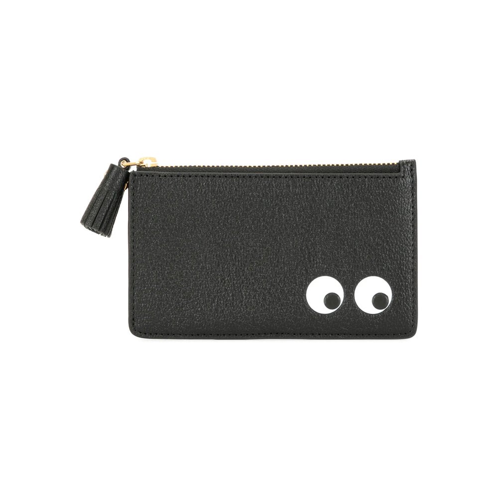 Anya Hindmarch EYEs-Motif Leather Card Case — Black by Anya Hindmarch