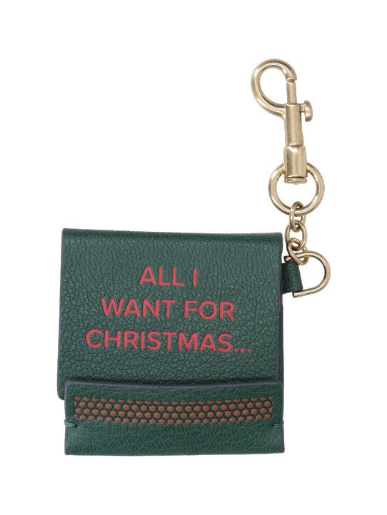 Anya Hindmarch Matchbook-Shaped Leather Card Case — Green by Anya Hindmarch