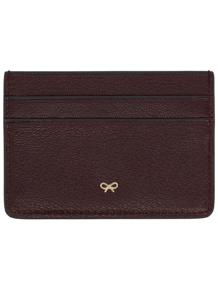 Anya Hindmarch Peeping Eyes Card Holder — Brown, view 2