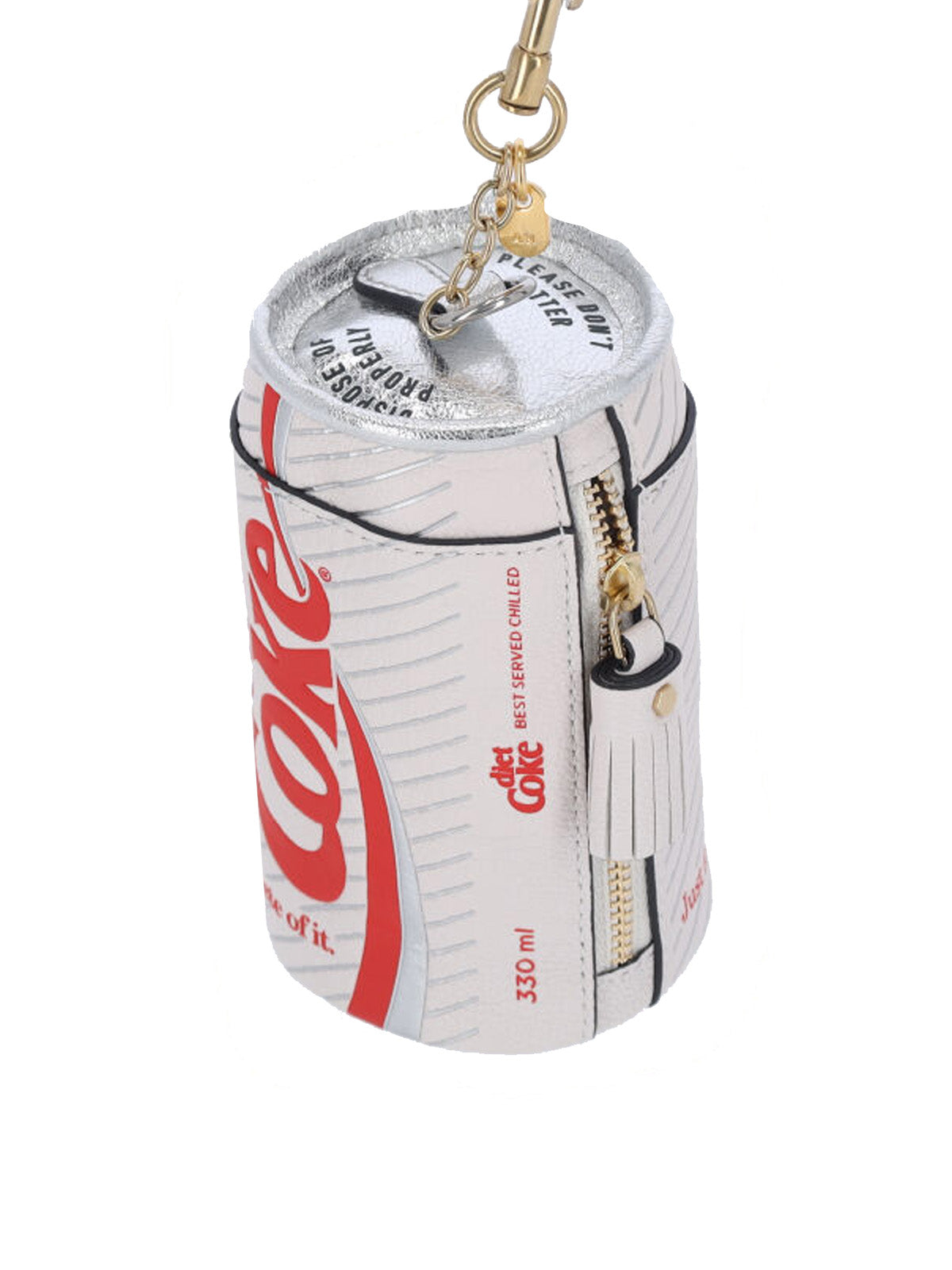 Anya Hindmarch Diet Coke Can Novelty Design Coin Purse — White, view 4
