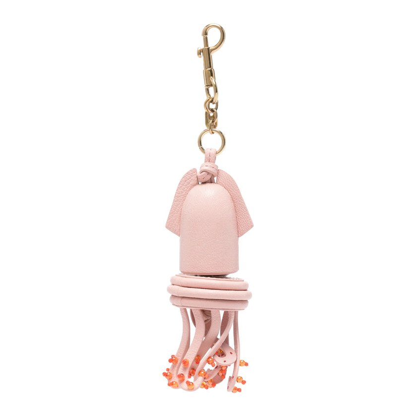 Anya Hindmarch Jellyfish Charm Key Case — Pink, view 3