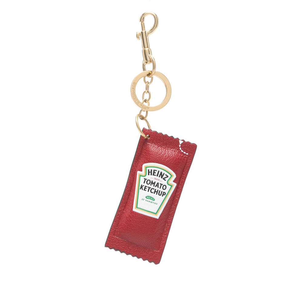Anya Hindmarch Calf Leather Keychain — Red by Anya Hindmarch