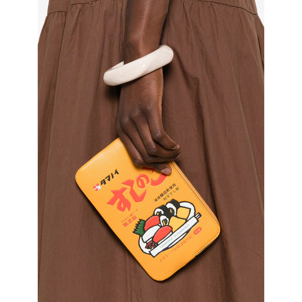 Anya Hindmarch Marig Zip Pouch — Orange, view 3