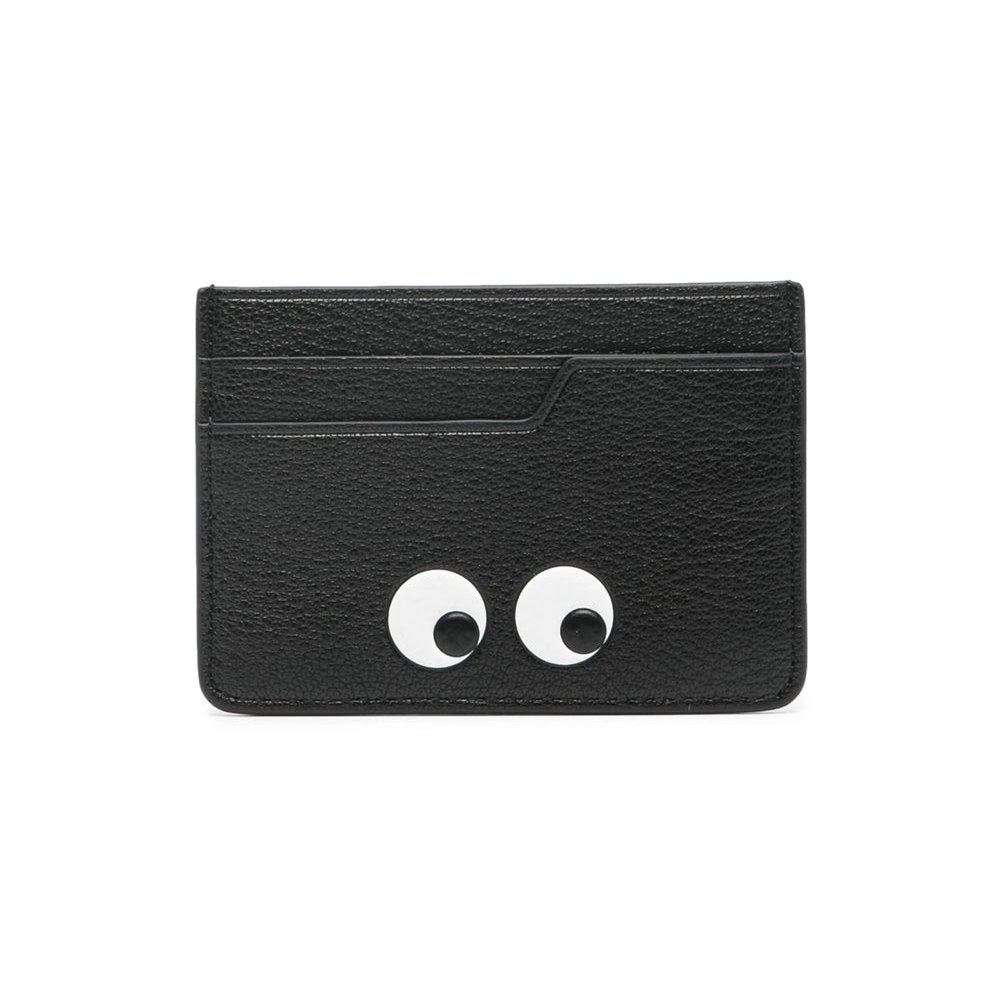 Anya Hindmarch Pebbled Goatskin Wallet — Black by Anya Hindmarch