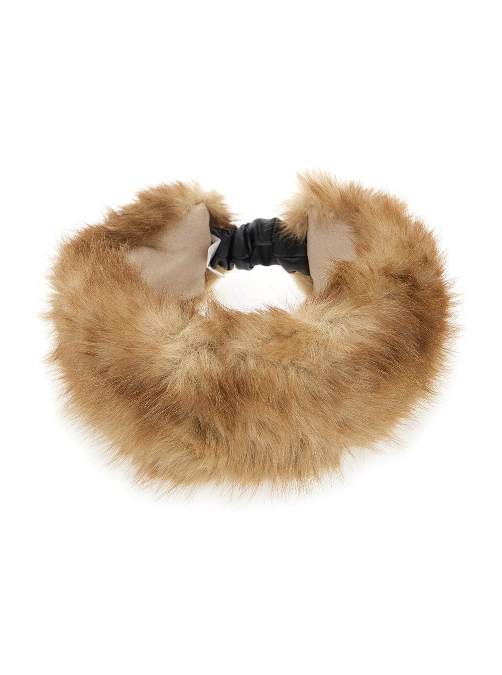 Apparis F5AC383 Synthetic Fur Headband — Beige by Apparis