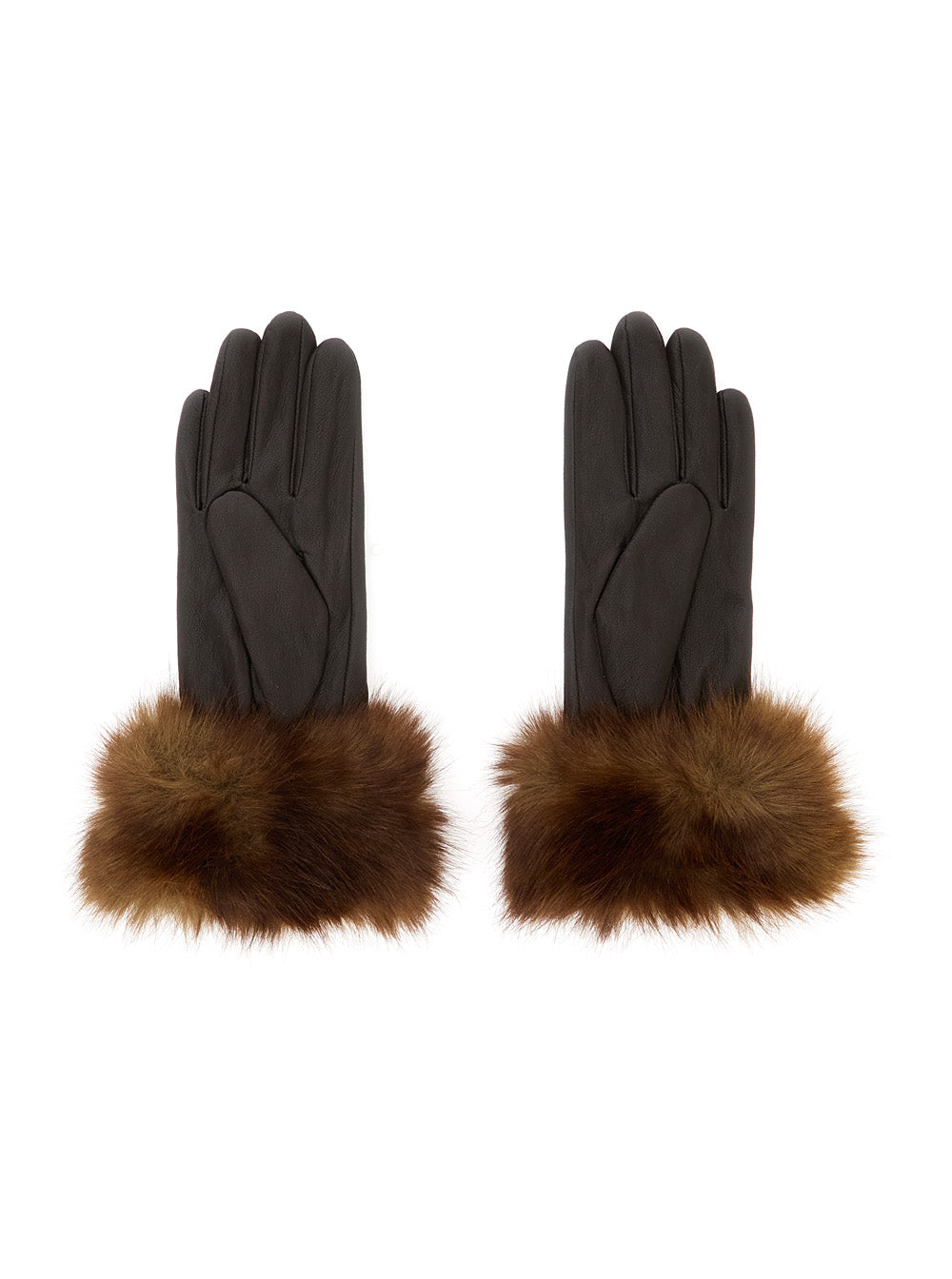 Apparis Betty Gloves — Brown, view 2
