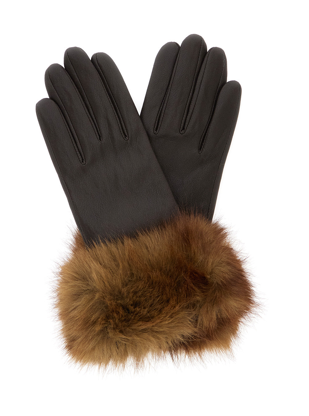 Apparis Betty Gloves — Brown, view 3