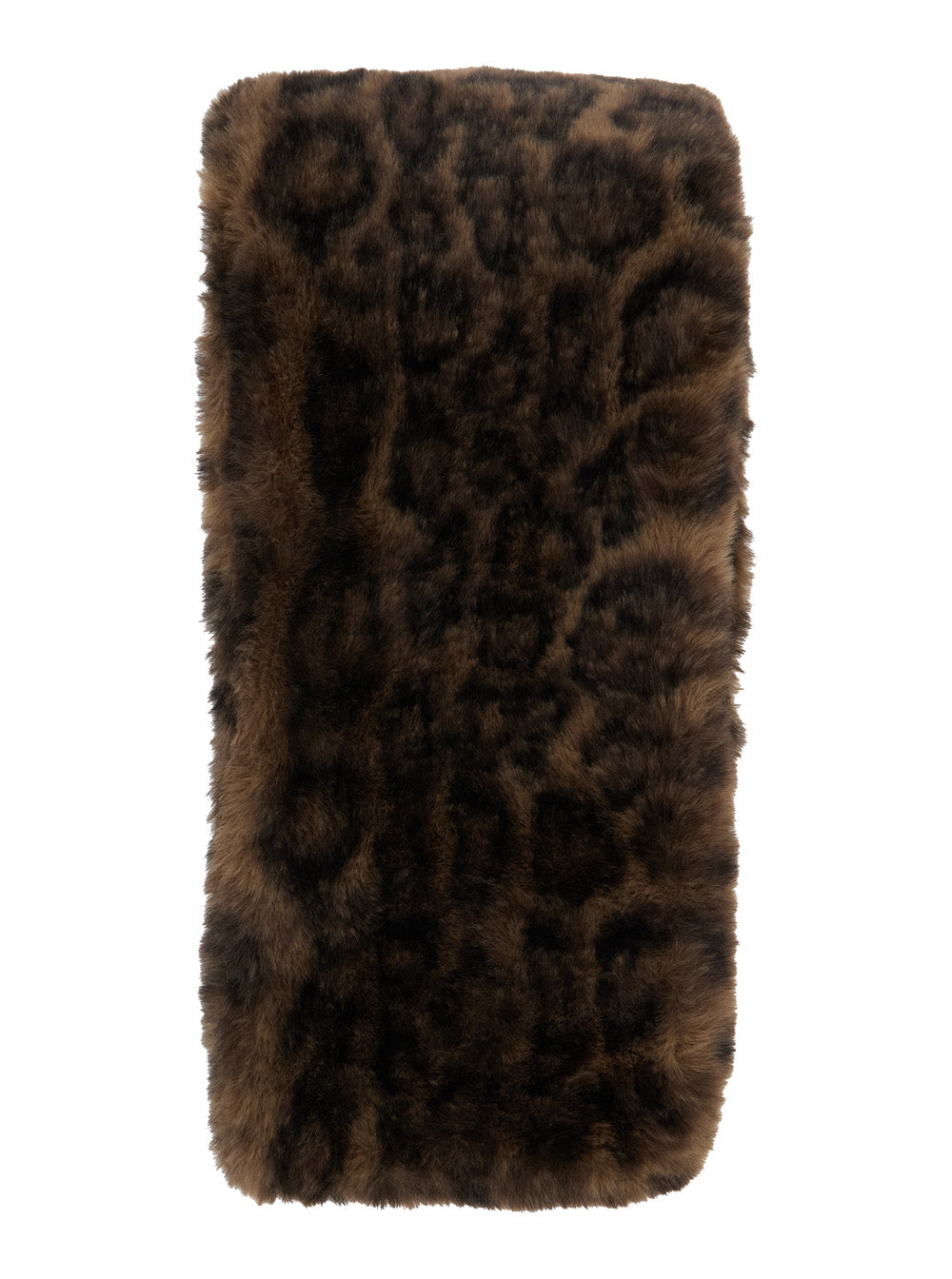 Apparis Leopard Eco-Leather Scarf — Brown by Apparis