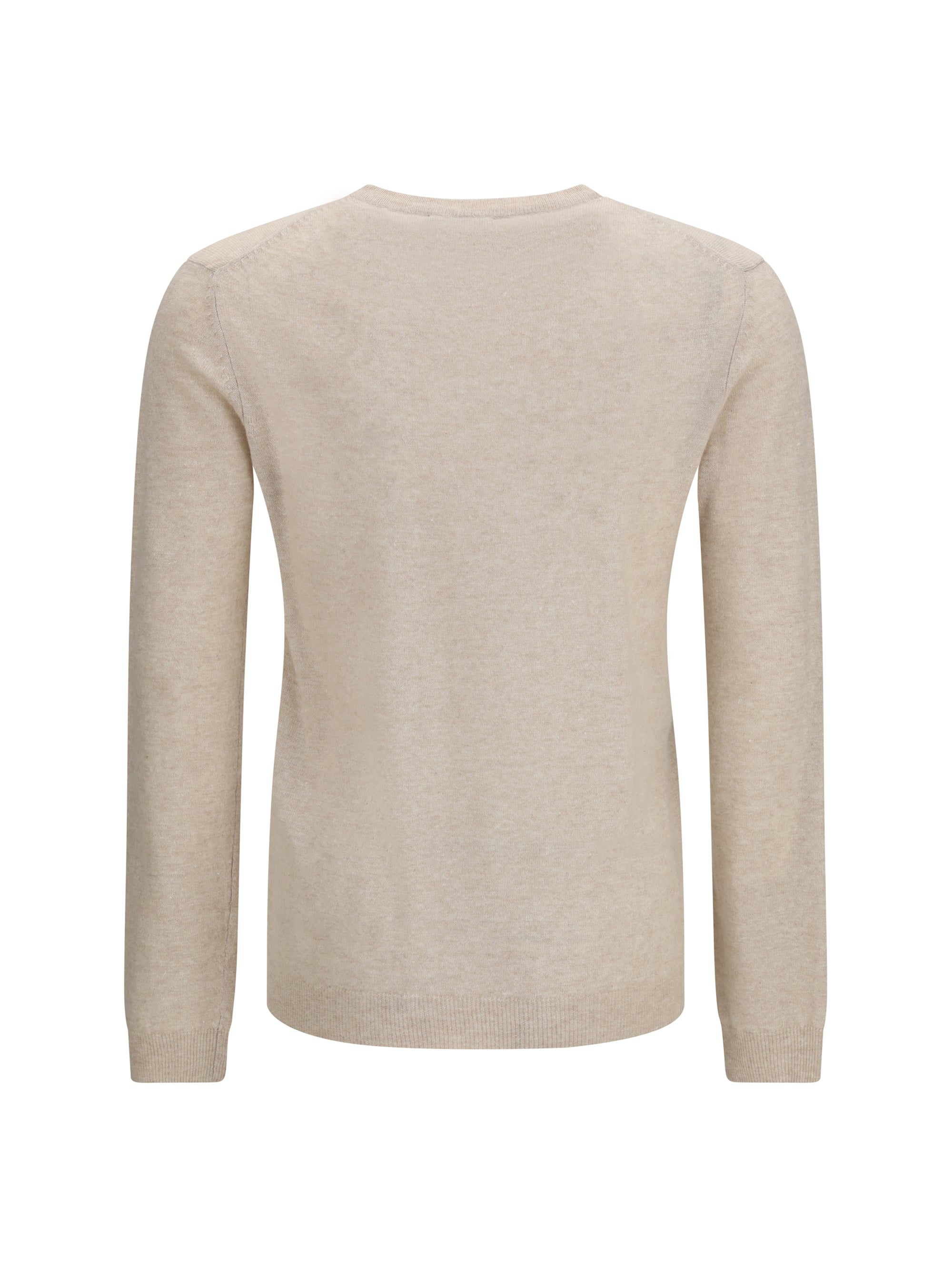 Aragona Cashmere Cashmere-Linen Crewneck Sweater — Beige by Aragona Cashmere