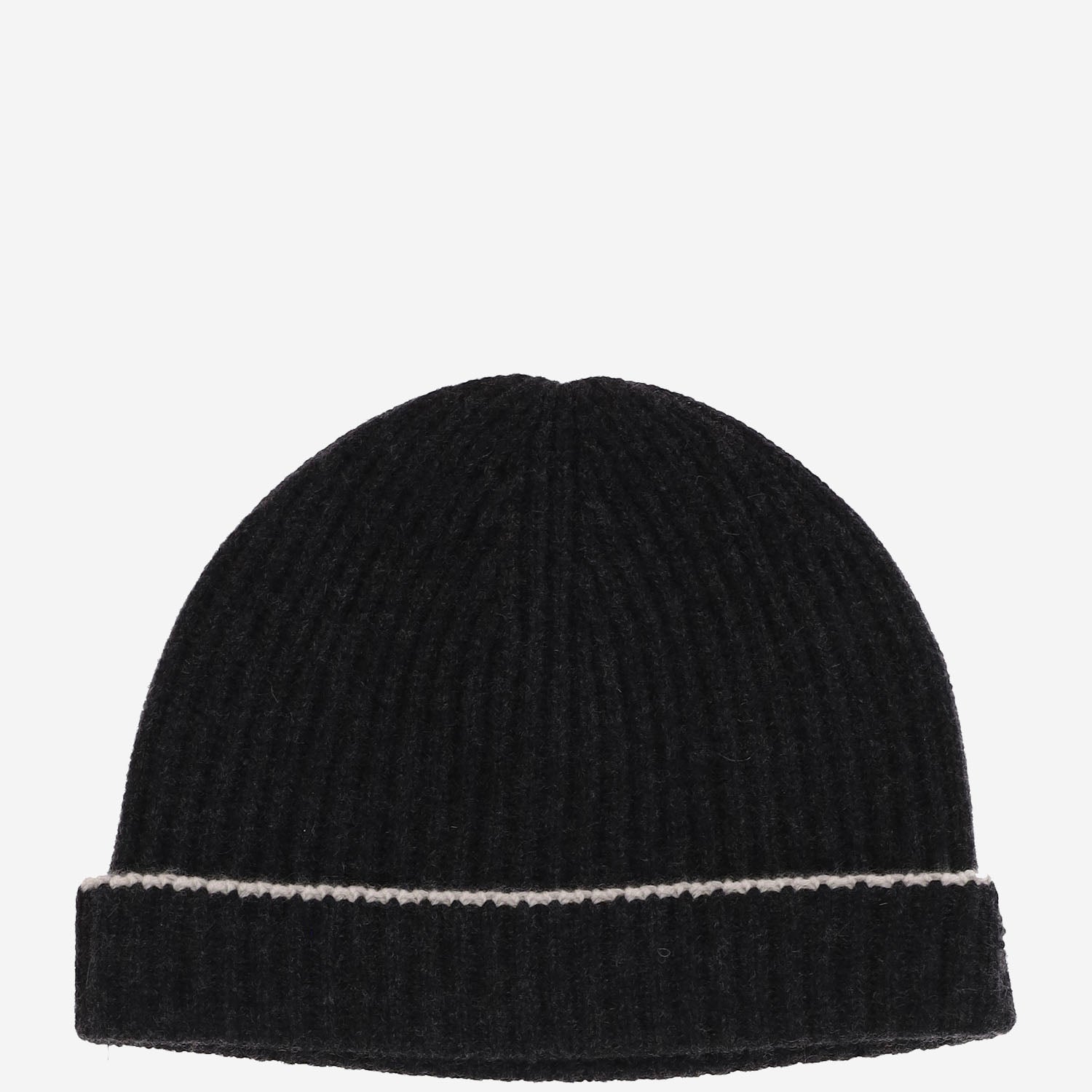 Arch4 KNBE22209D Ribbed Cashmere Beanie — Grey, view 3