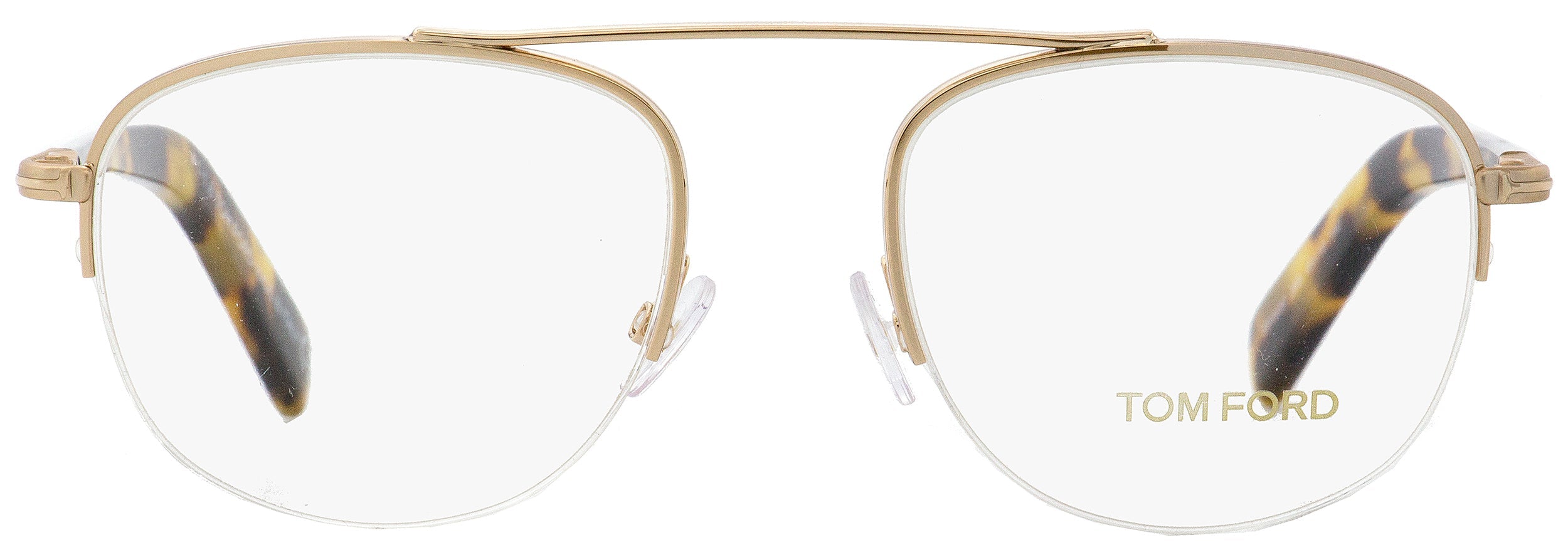 Archive TF5450 Semi-Rimless Rectangle Eyeglasses — Gold by Archive