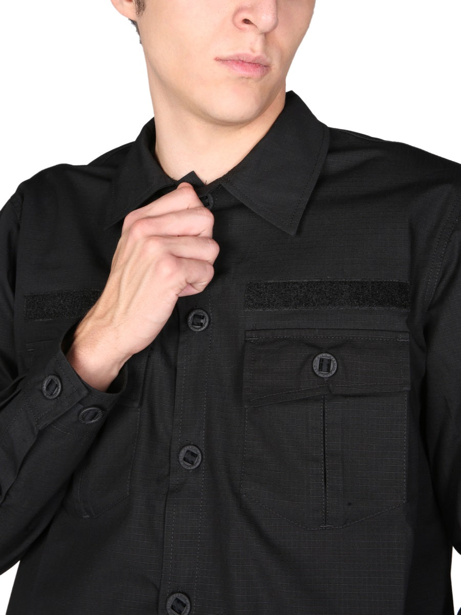Arkair Ripstop Cotton with DWR Finish Shirt — Black, view 4
