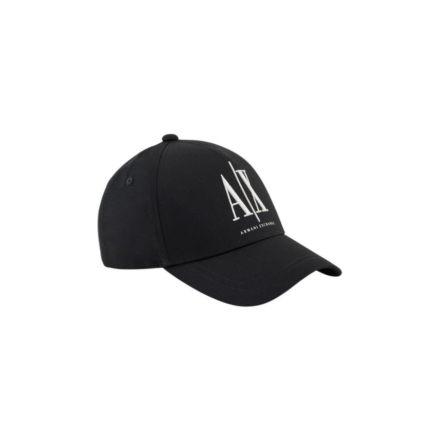Armani Exchange AR15955500009RO Embroidered Logo Baseball Cap — Black by Armani Exchange