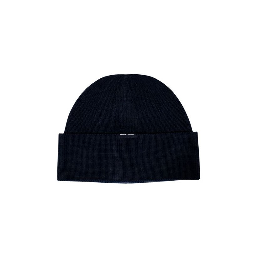 Armani Exchange AR16837000128RO Ribbed Knit Beanie — Blue by Armani Exchange