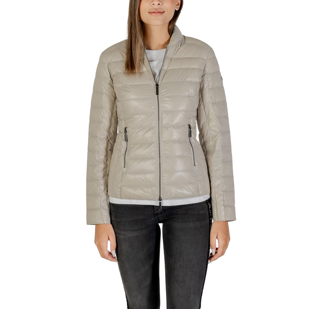 Armani Exchange Quilted Polyamide Down Jacket — Beige by Armani Exchange
