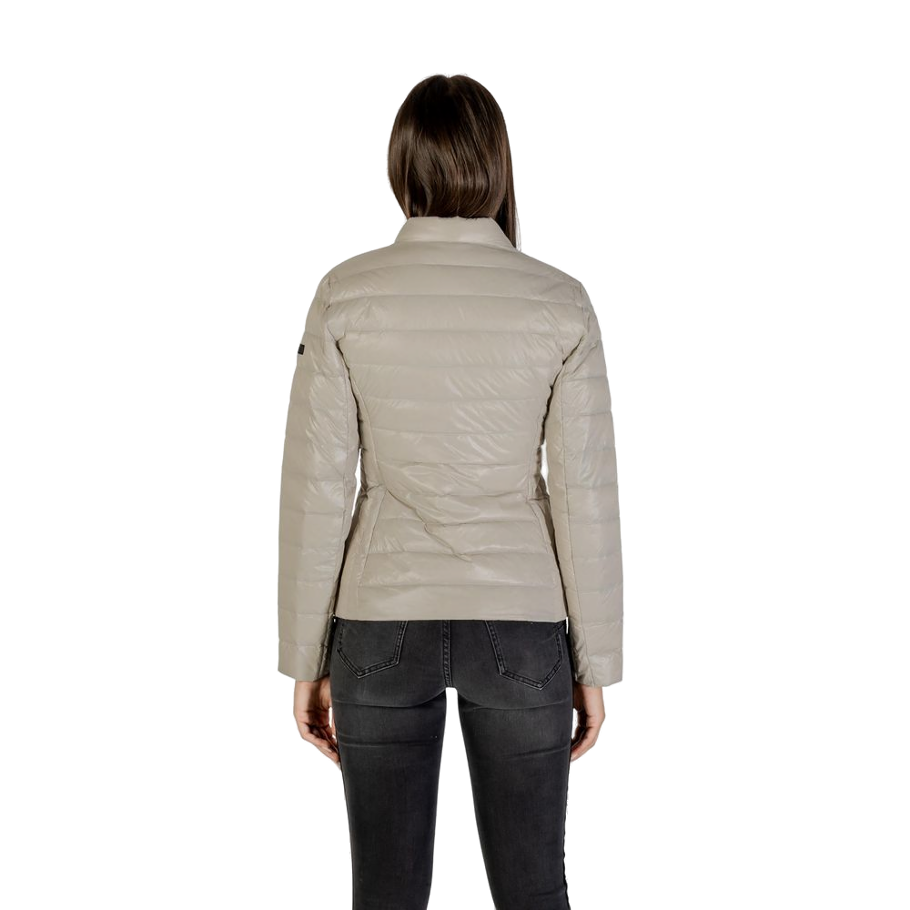 Armani Exchange Quilted Polyamide Down Jacket — Beige, view 4