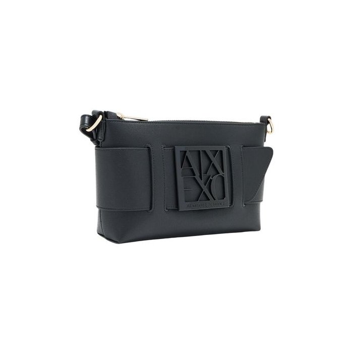 Armani Exchange Synthetic Shoulder Bag — Black, view 5