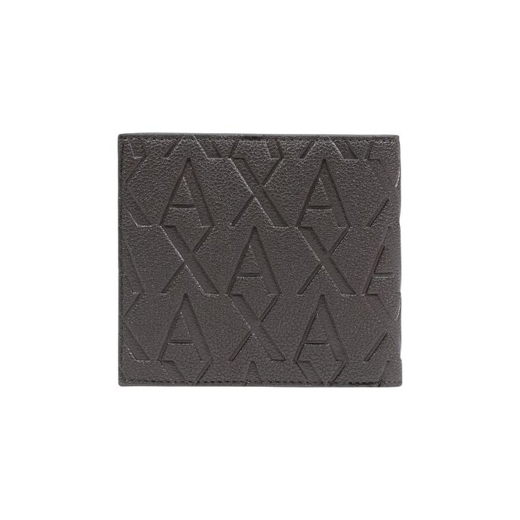 Armani Exchange Embossed Logo Wallet — Brown, view 3
