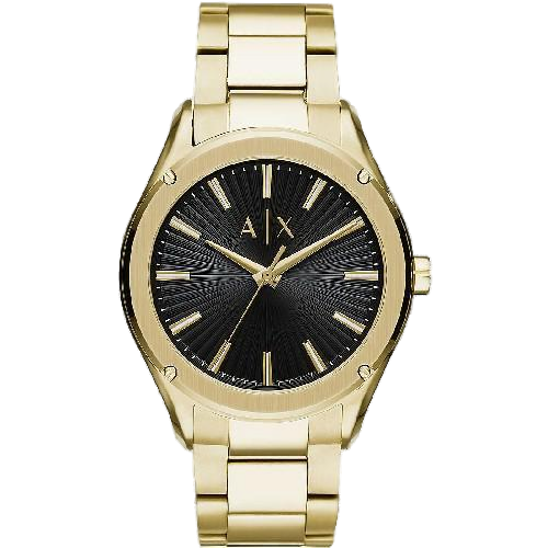 Armani Exchange Gold Stainless Steel Dress Watch — Gold by Armani Exchange
